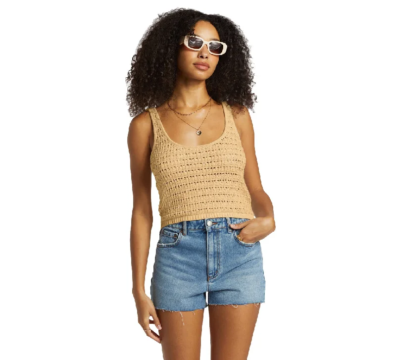 Fashion Forward Outfits Billabong Hot Shot Crochet Cropped Tank