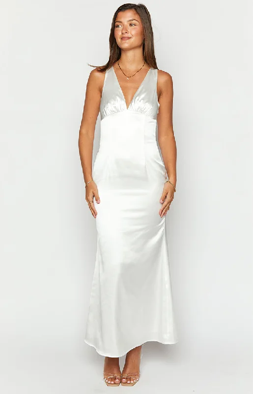 Seasonal Clearance Clara White Maxi Dress