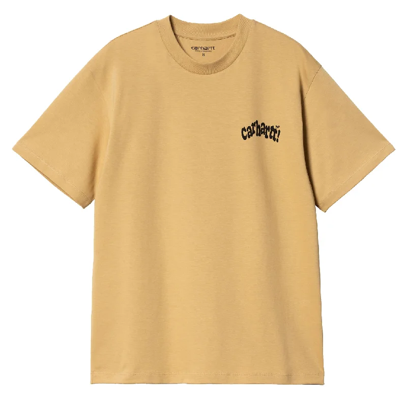 Best Online Boutiques Carhartt WIP Womens S/S Amour T-Shirt Bourbon / Black