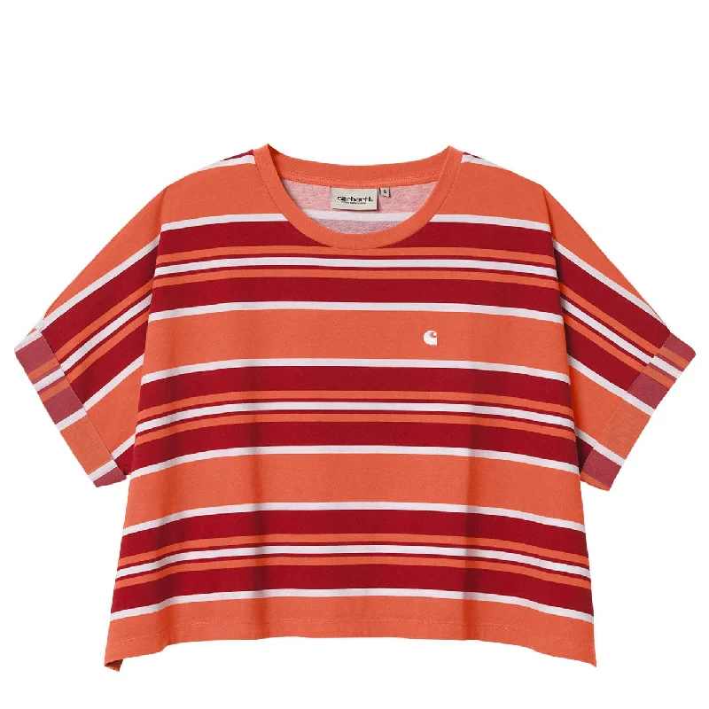 Early Bird Offer Carhartt WIP Womens S/S Corfield T-Shirt Corfield Stripe / Elba