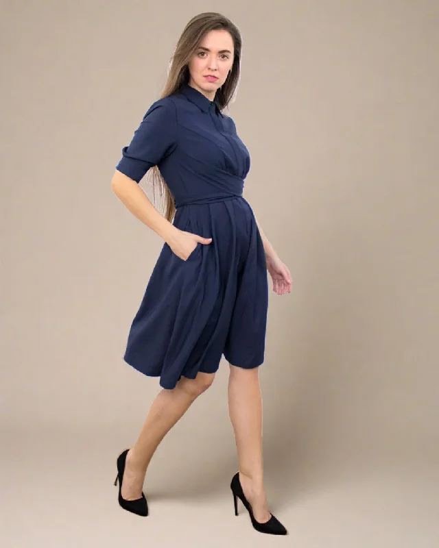 Premium Fashion Kate Blue Skater Dress