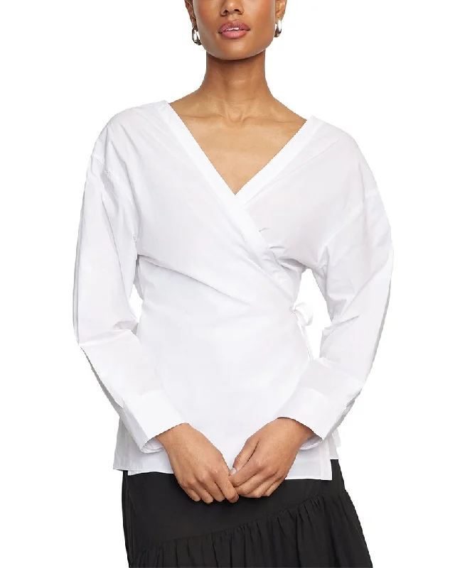 Bold and Elegant Women's Fashion Modern Citizen Noomi V-Neck Wrap Top