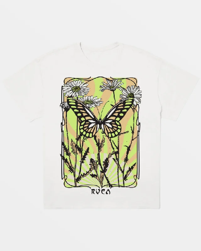 Elevate Your Wardrobe RVCA BAGGIE ORGANIC OVERSIZED T-SHIRT - WHITE