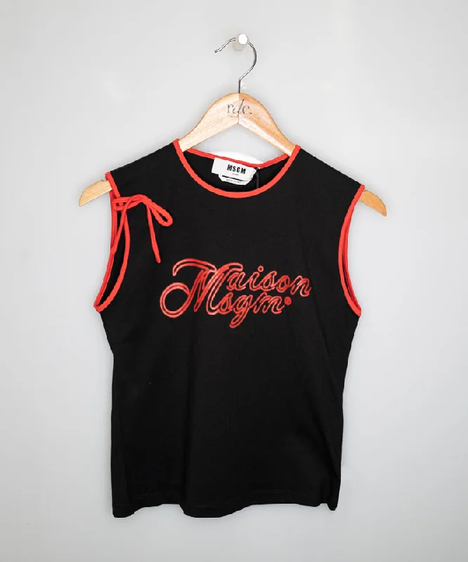 Holiday Glam MSGM tank top Black/Red