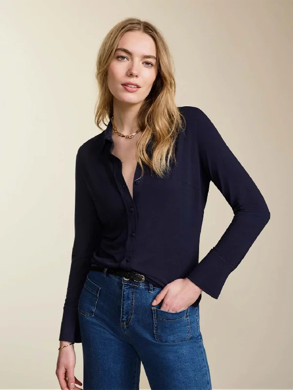 Limited Stock, Big Discounts Mildred LENZING™ ECOVERO™ Blouse | Deep Indigo