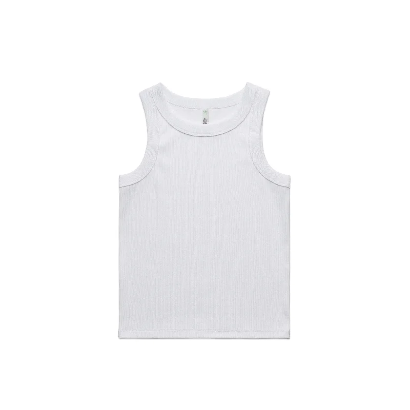 Fashion Frontiers AS Colour Organic Rib Tank - White