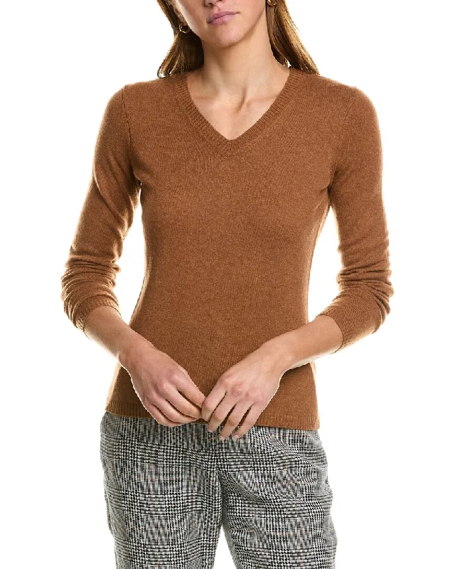 Elegant Style InCashmere V-Neck Cashmere Sweater