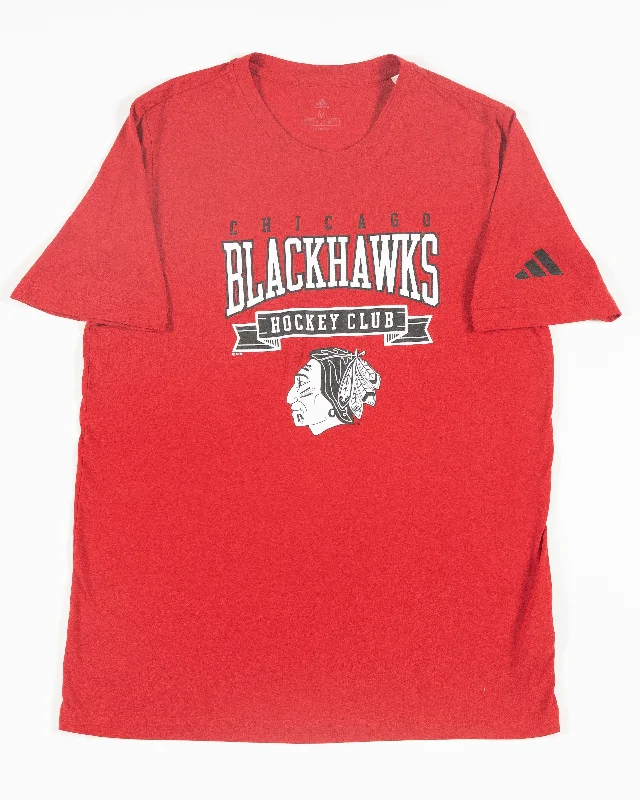 Fashion Deal adidas Chicago Blackhawks Blocked Banner Tee