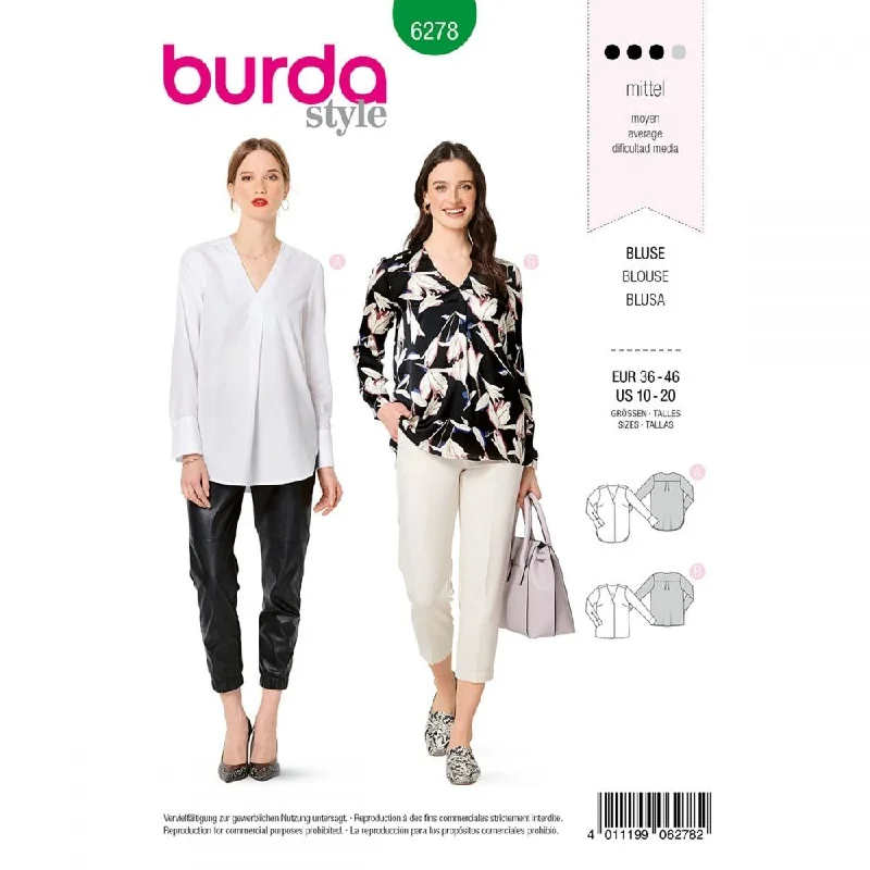 Outfits For Women Burda Blouse 6278