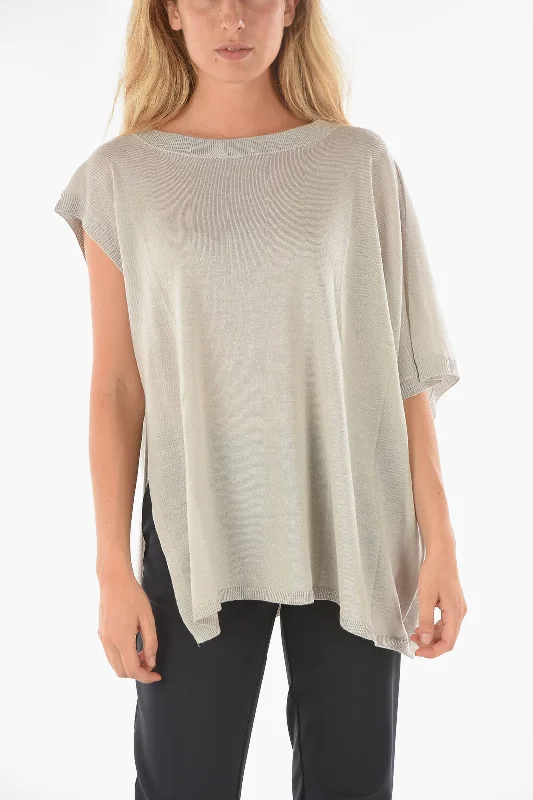 Evening Looks Ixos Asymmetical CURLIN Short-sleeve Sweater