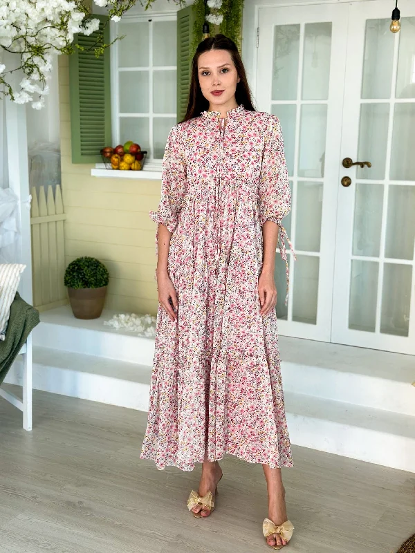 Business Casual Outfits Valeria Floral Long Dress