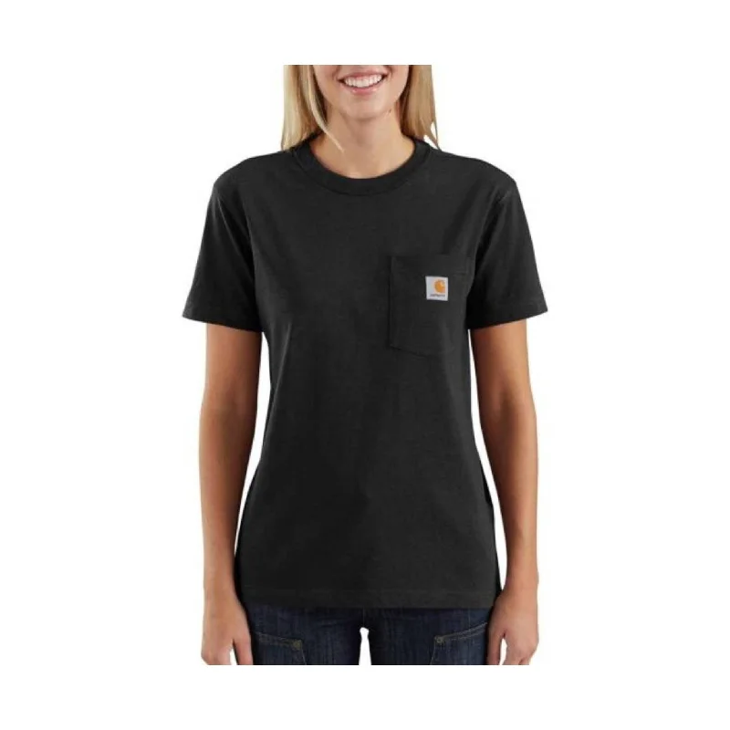 Luxe Women's Fashion Carhartt Women's Loose Fit Heavyweight Short-Sleeve Pocket T-Shirt - Black