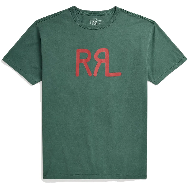 Online Boutiques RRL by Ralph Lauren RRL Ranch Logo T-Shirt Pine Forest