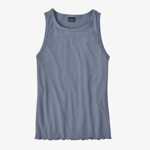 Trend Forward Threads Patagonia Rib-Knit Tank Top - Light Plume Grey