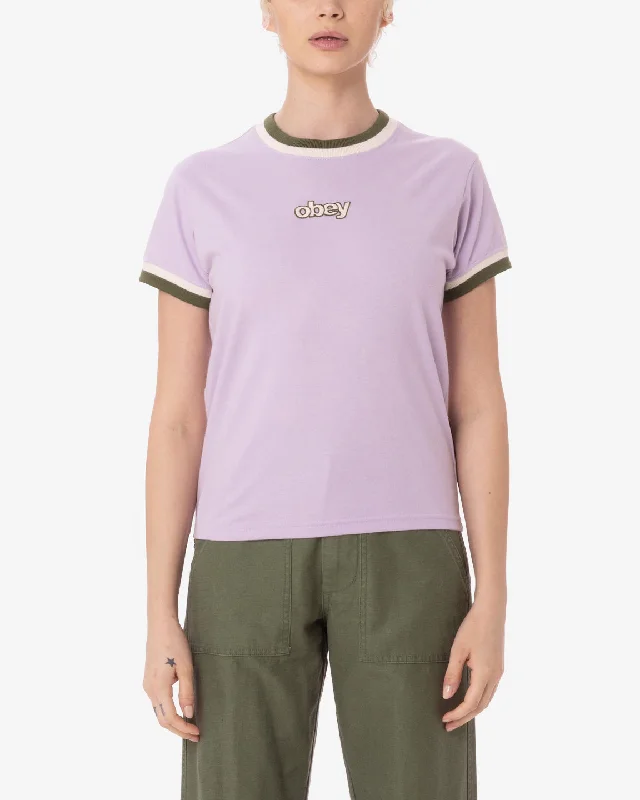 Exclusive Sale Obey PENNY RINGER T-SHIRT - ORCHID PETAL