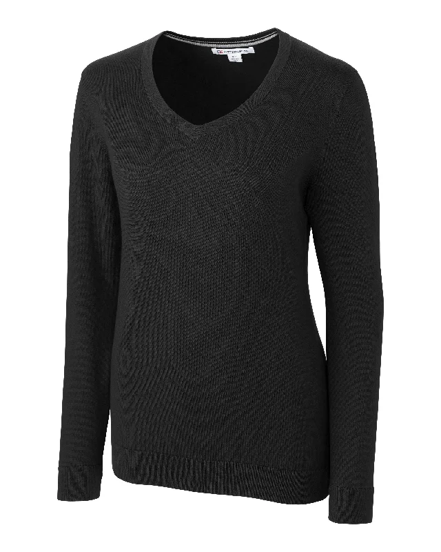 Unbeatable Deals Cutter & Buck Lakemont Tri-Blend Womens V-Neck Pullover Sweater