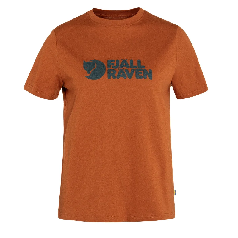 Women's Clothing Sale Online Fjallraven Womens Logo T-Shirt Terracotta Brown