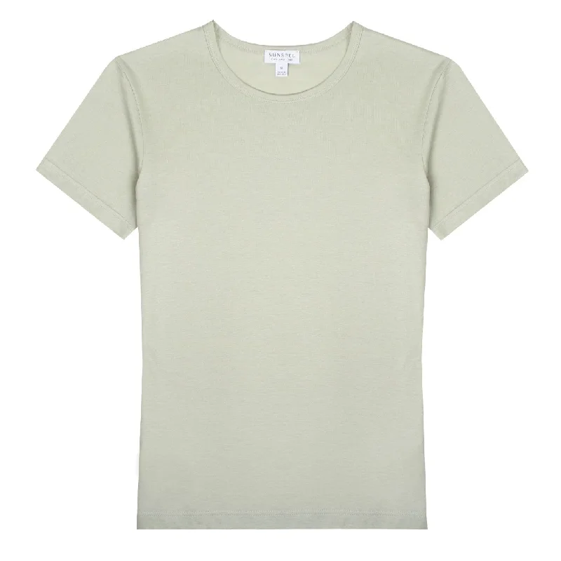 Clothing Store Sunspel Womens Classic T-Shirt Pistachio