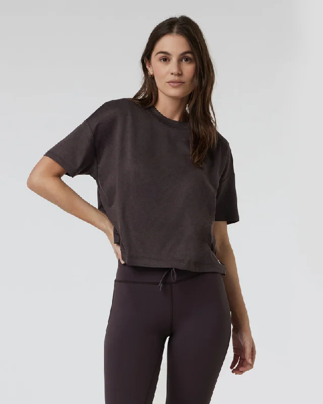 Relaxed Fashion Vuori Energy Tee - SANGRIA HEATHER