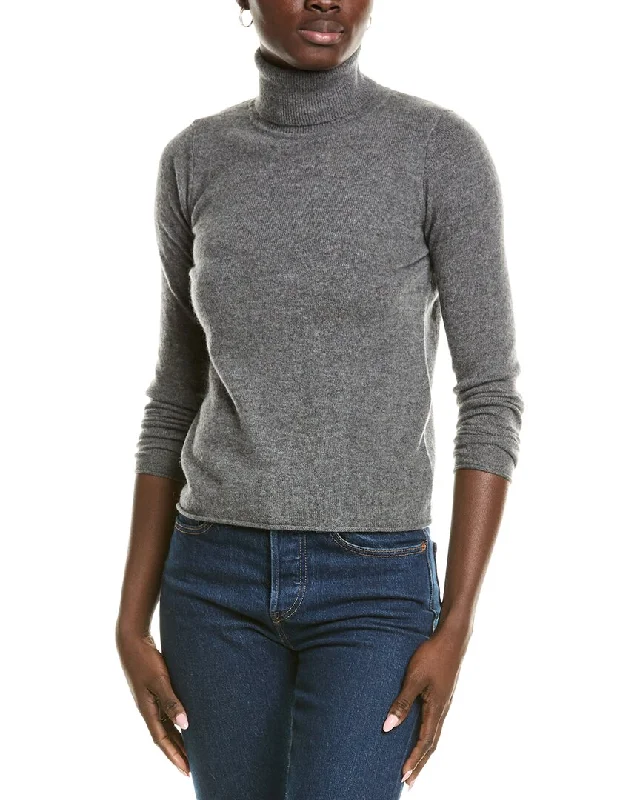 Affordable Fashion for Women sofiacashmere Roll Cuff & Hem Turtleneck Sweater