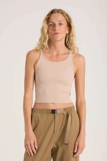 Explore What's New ROARK Wind Worn Tank - TOASTED ALMOND