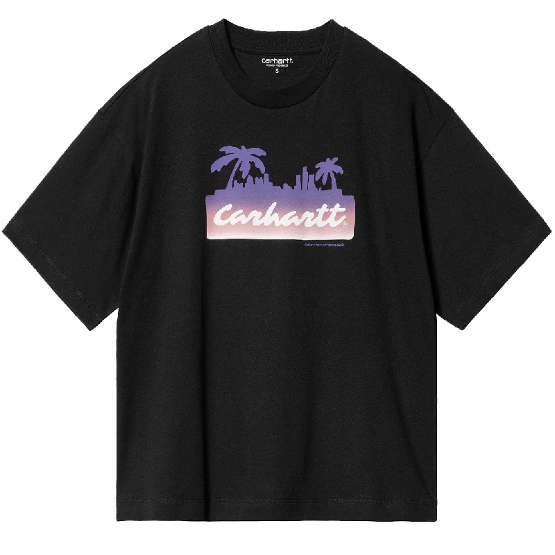 Holiday Special Offers Carhartt WIP Womens S/S Palm Script T-Shirt Black