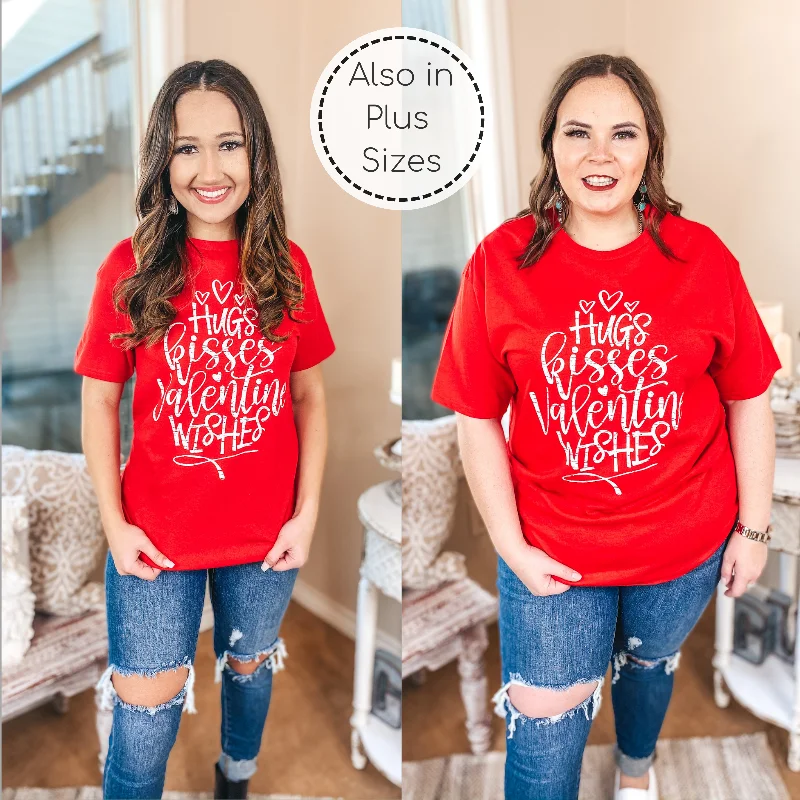 Signature Style Essentials Hugs, Kisses, and Valentine Wishes Graphic Tee in Red