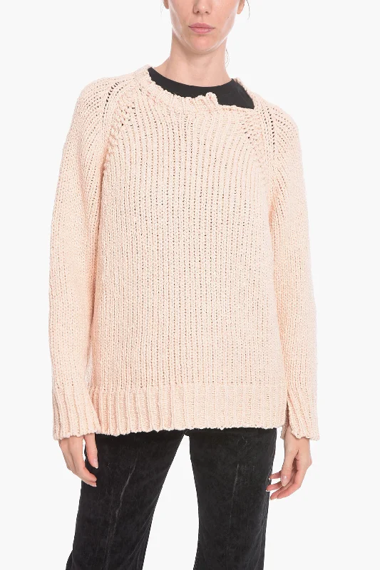 Women Wear Boutique Stella McCartney Cotton-crochet Crewneck Sweater