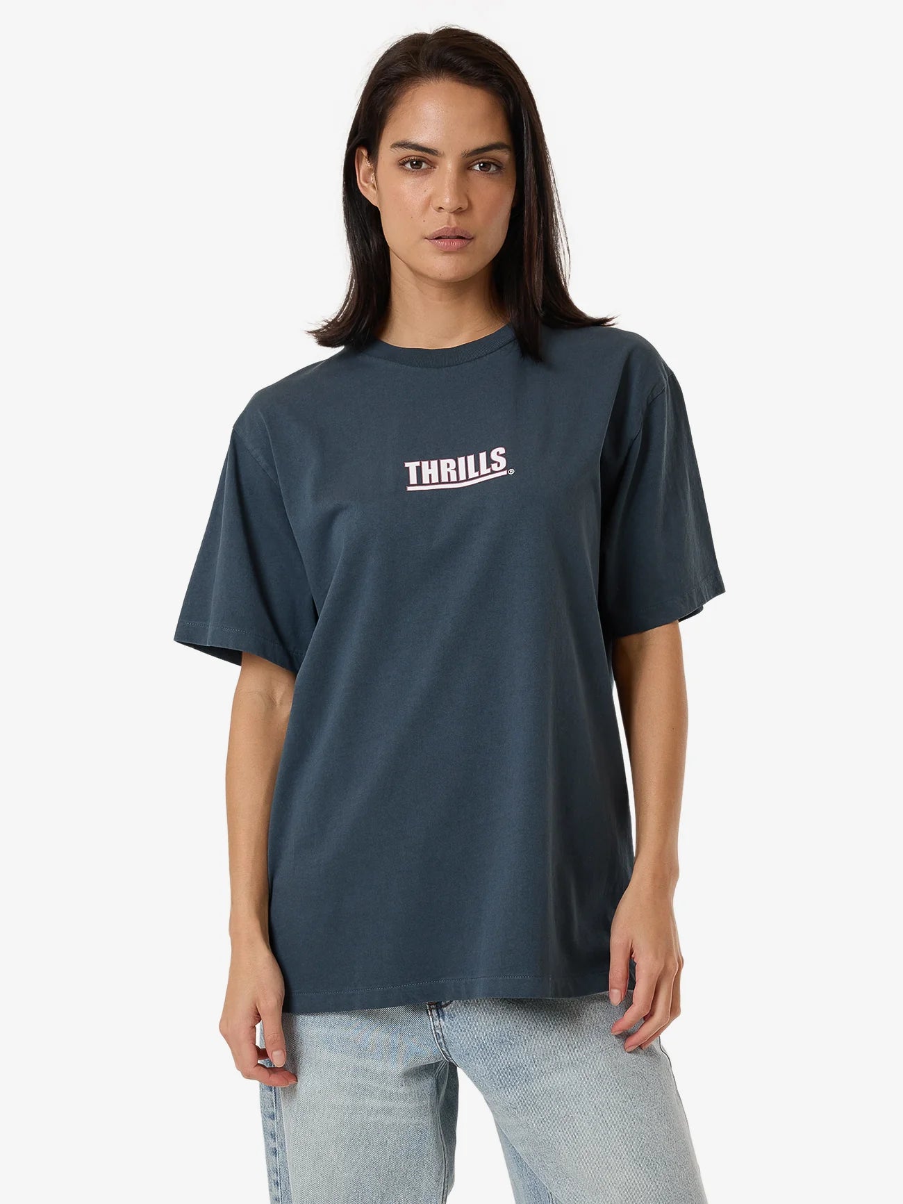 Sophisticated Fashion Thrills Logic Merch Fit Tee - DARK SLATE