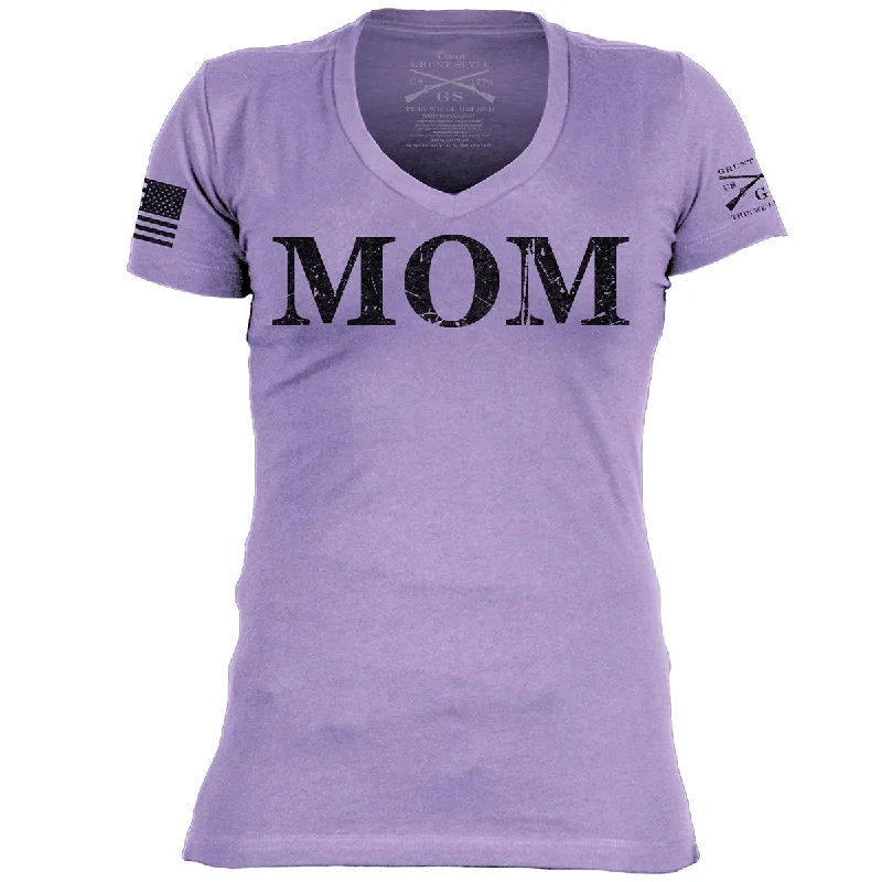 Women's Clothing for All Occasions Grunt Style Women's Mom Defined V-Neck T-Shirt