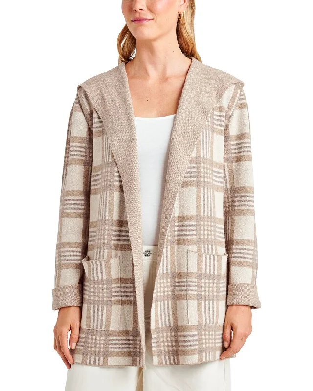 Sophisticated Women's Fashion Splendid Sierra Plaid Wool-Blend Cardigan