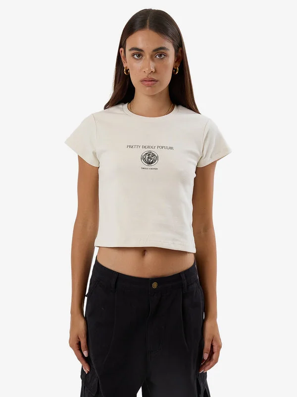 Best Online Boutiques For Women THRILLS Deadly Posy Mini Tee - HERITAGE WHITE