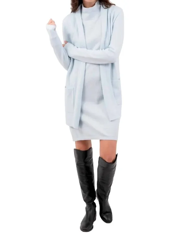 Must Haves Travel Coat In Frost Blue