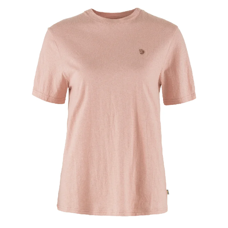 Women Clothes Fjallraven Womens Hemp Blend T-shirt Chalk Rose