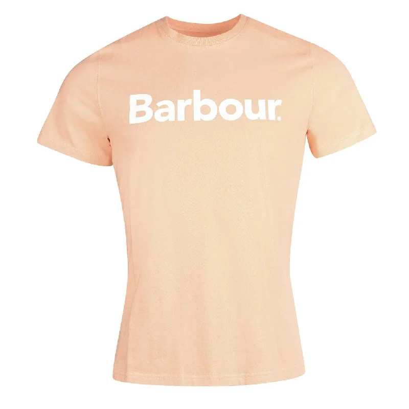 Affordable Women's Clothing Sale Online Barbour Logo T-Shirt Coral Sands