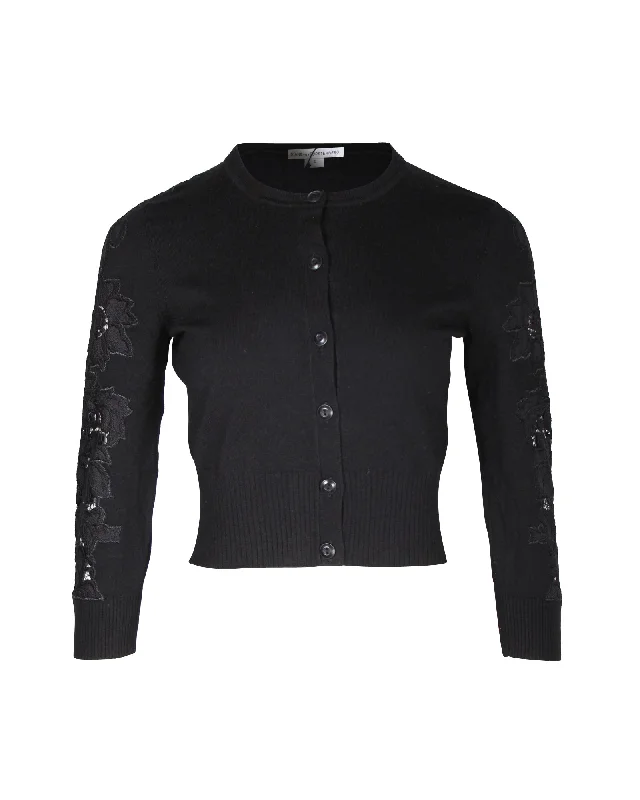 Discover Now Diane von Furstenberg Doris Cardigan in Black Wool