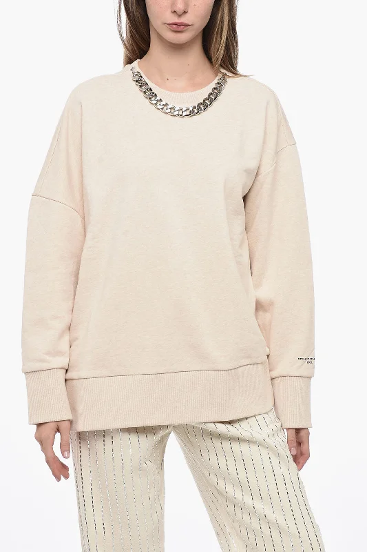 Timeless Classics Stella McCartney Brushed Cotton Sweater with Chain Detail