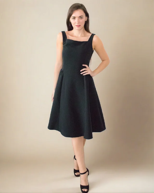 Limited Time Offer Audrey Classic Fit&Flare Black Dress