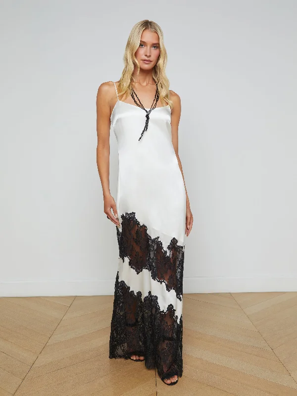 Outfits Ideas Silvana Silk Lace Gown