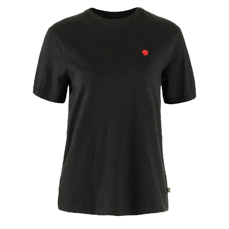 Clothes For Women Fjallraven Womens Hemp Blend T-shirt Black