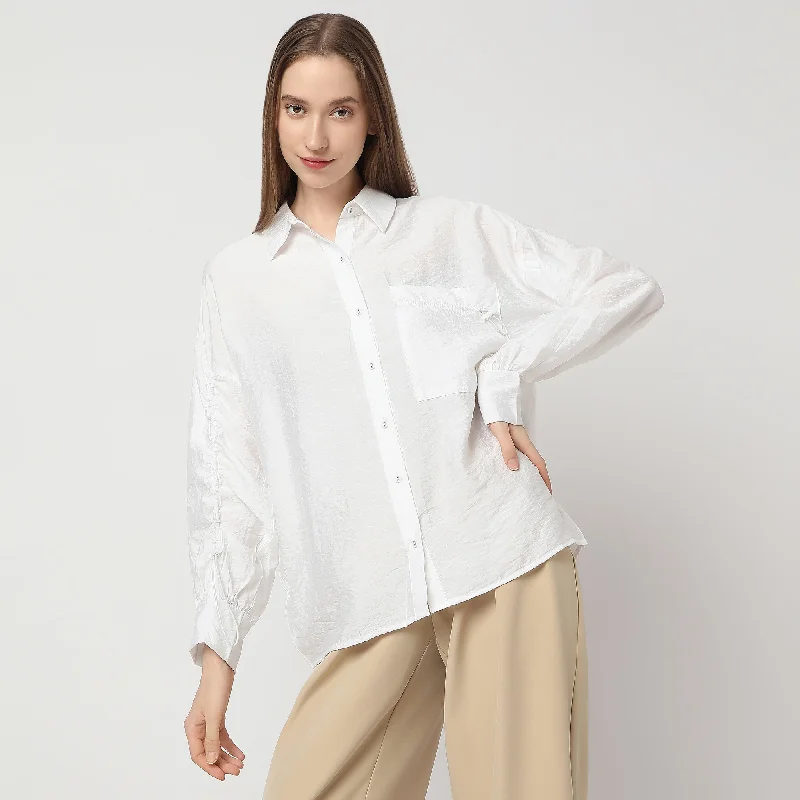 Exclusive Designer Style Deals Regular Fit Solid Shirt