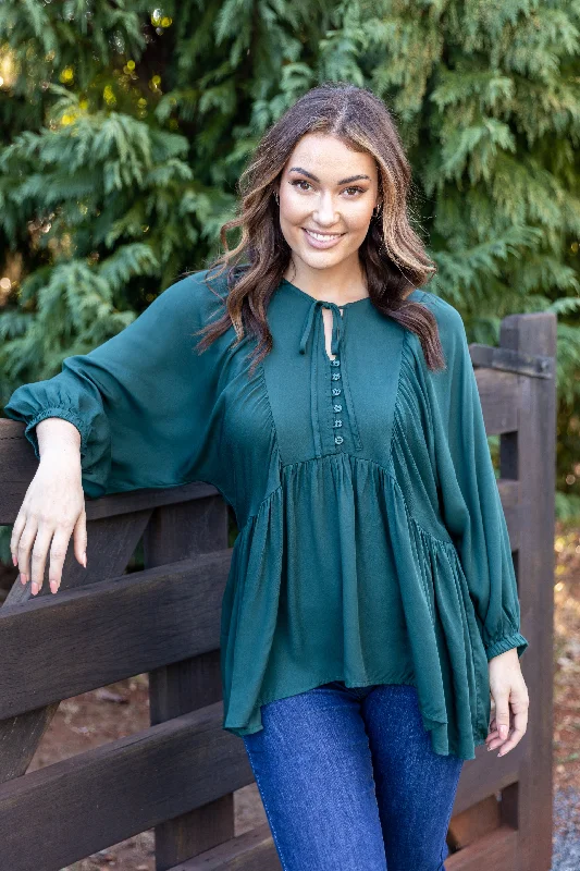 Hurry Before It's Gone Charlie Top | Peacock Green | FINAL SALE