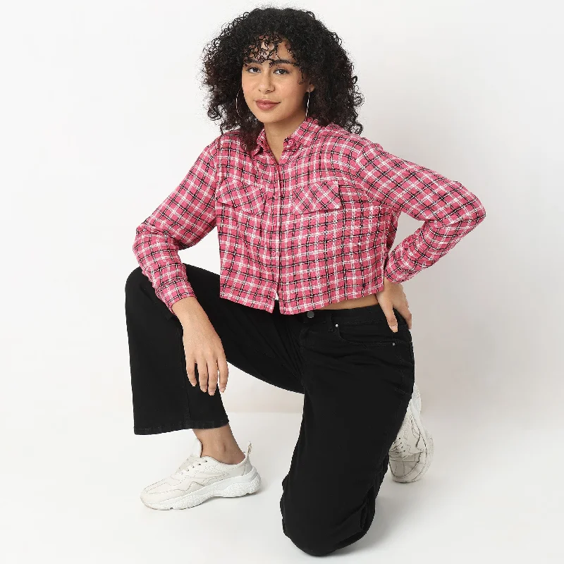 Stay Ahead In Style Comfort Fit Checkered Shirts