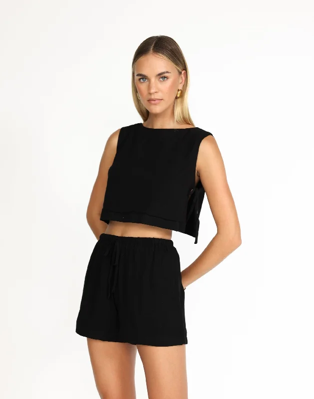 On-Trend Fashion Offers Sabrina Top (Black)