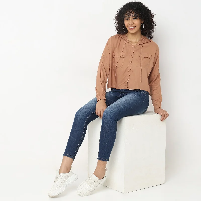 Chic Trends Unveiled Regular Fit Solid Shirts