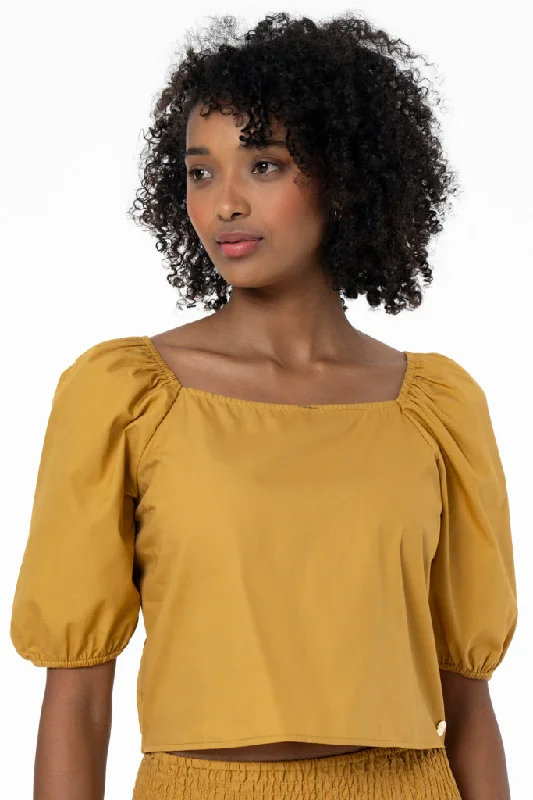 Inspired By You, Designed For You Puff Sleeve Top _ 141543 _ Amber