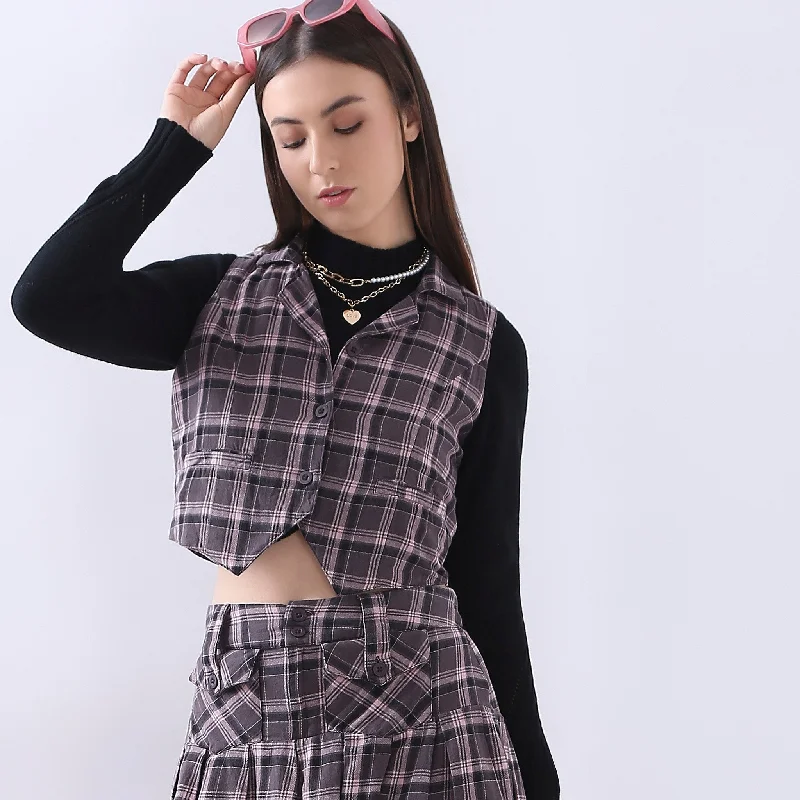 Break Fashion Norms Slim Fit Checkered Shirt