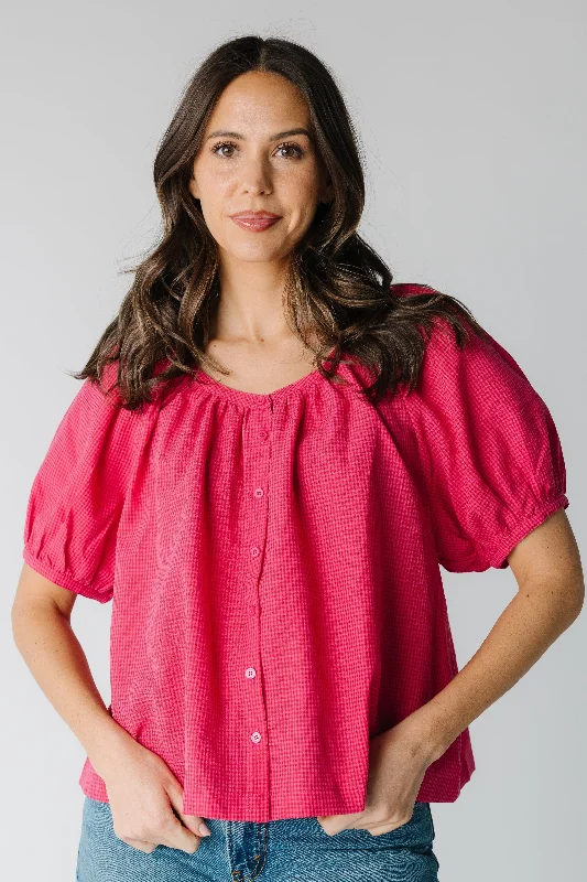 Flirty Fashion Discounts Olivia Checker Top