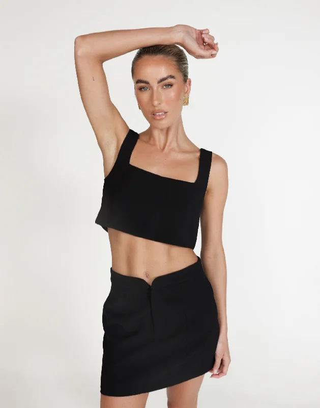 Elevated Casual Discounts Myza Top (Black)