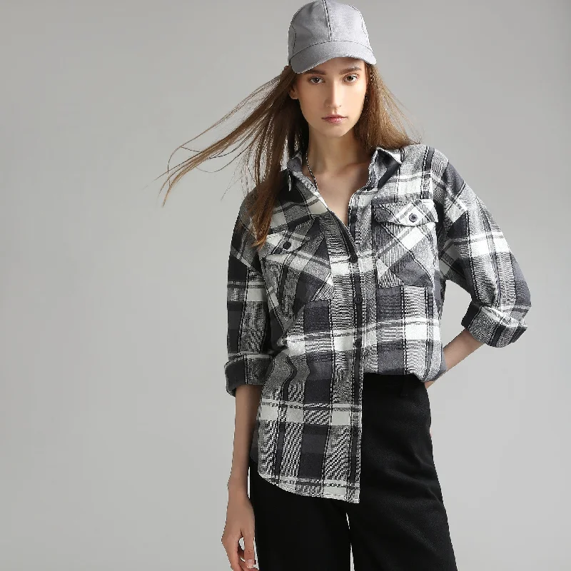 Stylish Statements Oversize Checkered Shirt